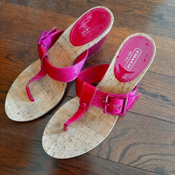 Coach | Shoes | Hot Pink Coach Sandals 